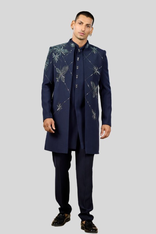 DEEP BLUE MIDNIGHT GLAM INDOWESTERN 